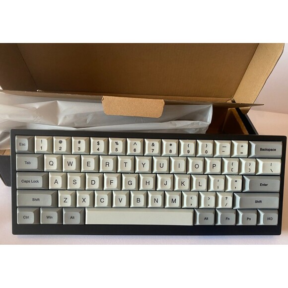 Vortex Keyboard TAB 60% Black Gray Key switch Cherry Blue Gaming Keyboard NEW - Picture 2 of 8
